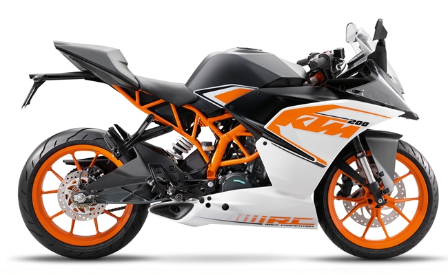 KTM RC 200 BLANC ABS 2016