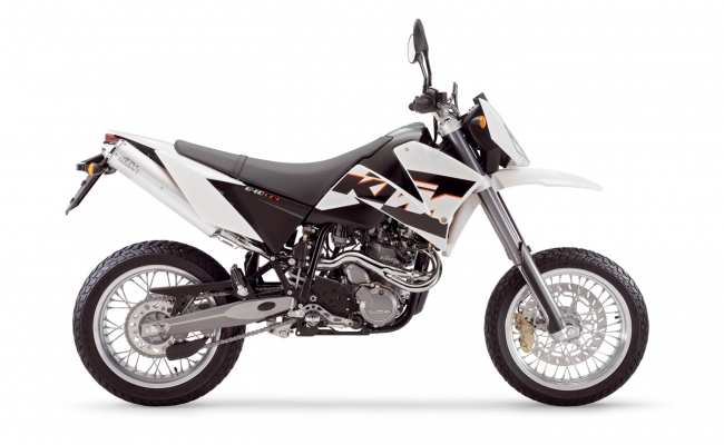 KTM 640 LC4 SUPERMOTO WHITE 2005