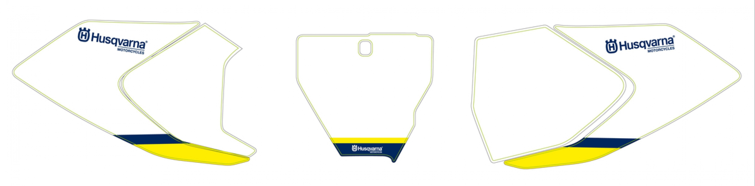 AUTOCOLLANTS DE FOND DE PLAQUE HUSQVARNA