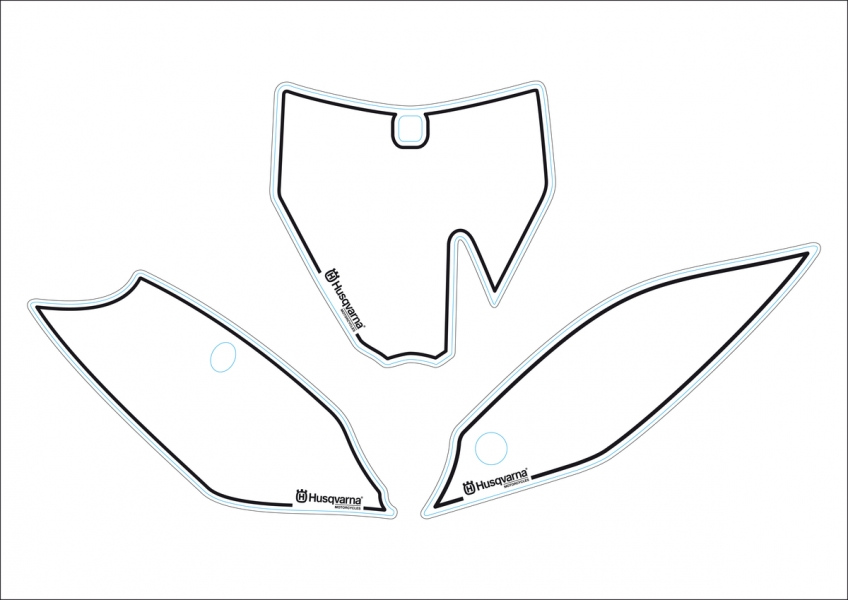 AUTOCOLLANTS DE FOND DE PLAQUE HUSQVARNA
