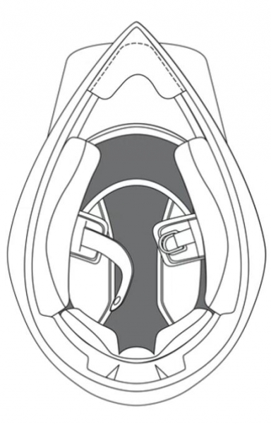 AX9 REMBOURRAGE DE LA COURONNE DU CASQUE