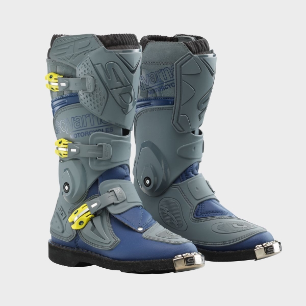 BOTTES MX ENFANT HUSQVARNA MOTORCYCLES SIDI FLAME GRIS