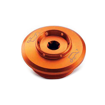 BOUCHON HUILE ANODISE ORANGE KTM 1050 ADVENTURE 15-16 / 1090 ADVENTURE/R 17/ 1190 ADVENTURE/R 13-16/ 1290 SUPER ADVENTURE 15-16/ 1290 SUPER ADVENTURE S/R/T -21