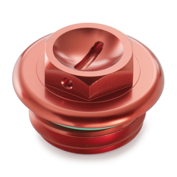 BOUCHON HUILE GASGAS ANODISE ROUGE