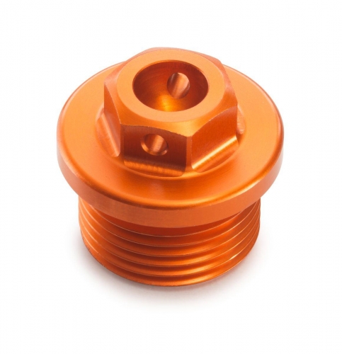 BOUCHON VIDANGE HUILE ORANGE KTM SX-F 12-22/ EXC-F 13-22 / 690 ENDURO R 12-22/ 690 SMC R 12-22