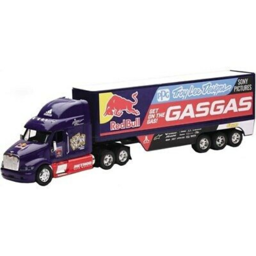 CAMION MINIATURE TROY LEE DESIGNS GASGAS FACTORY RACING RED BULL 1/32 55CM
