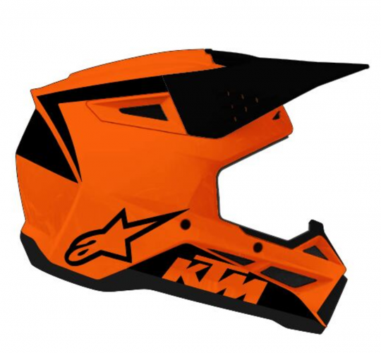 CASQUE CROSS ENFANT KTM  ALPINESTAR S-M 3