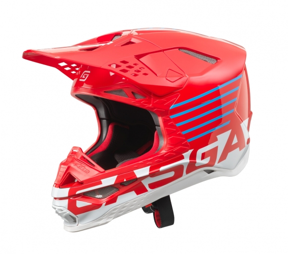 CASQUE MX GASGAS ALPINESTARS SM-8 ROUGE