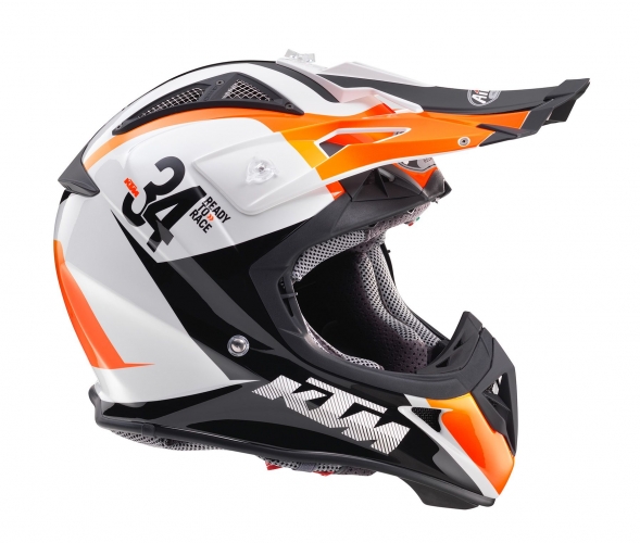 CASQUE MX KTM AIROH AVIATOR 2.1 BLANC 16