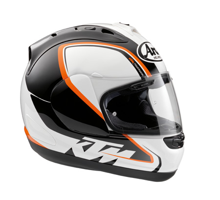 CASQUE ROUTE KTM ARAI RX7 GP BLANC 