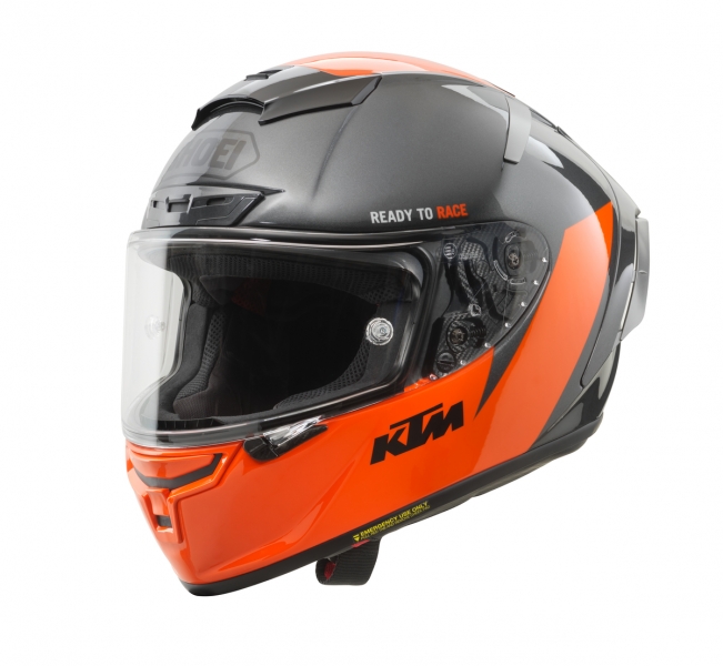 CASQUE ROUTE KTM SHOEI X-SPIRIT III GRIS/ORANGE