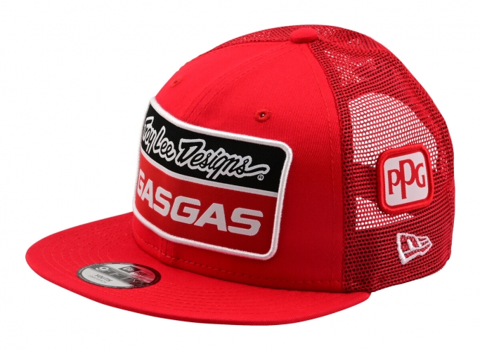 CASQUETTE ENFANT GASGAS TROY LEE DESIGNS TEAM ROUGE