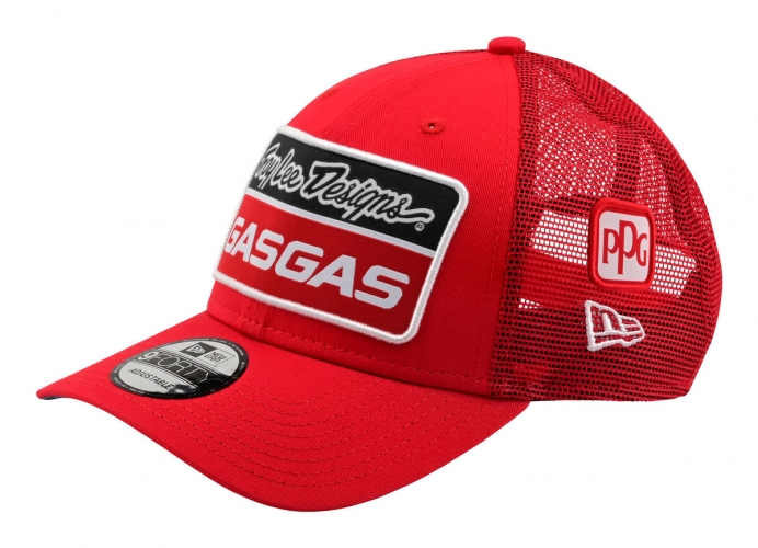 CASQUETTE GASGAS TROY LEE DESIGNS TEAM CURVED ROUGE