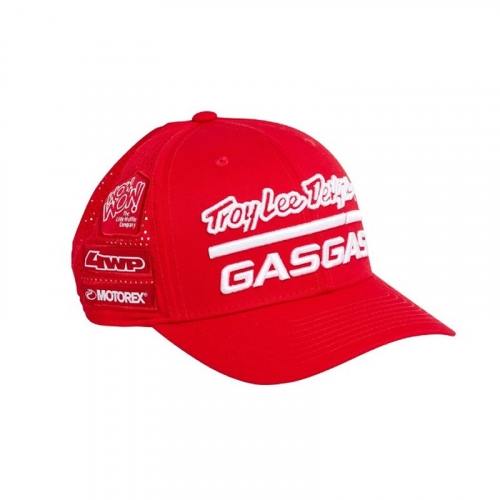 CASQUETTE GASGAS TROY LEE DESIGNS TEAM CURVED ROUGE