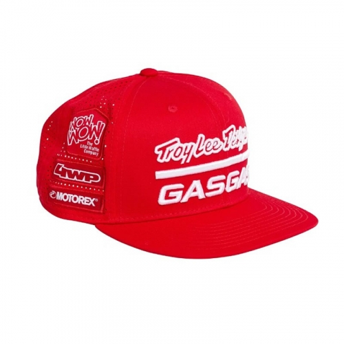 CASQUETTE GASGAS TROY LEE DESIGNS TEAM FLAT ROUGE