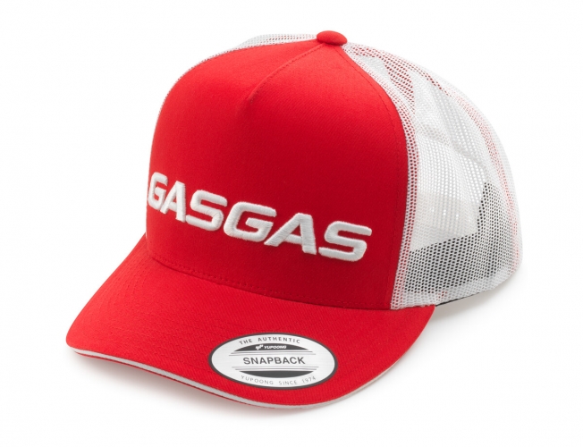 CASQUETTE GASGAS TRUCKER ROUGE/BLANC