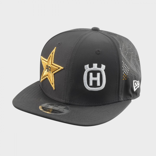 CASQUETTE HUSQVARNA MOTORCYCLES ROCKSTAR FLAT NOIR