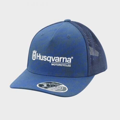 CASQUETTE HUSQVARNA MOTORCYCLES ACCELERATE TRUCKER BLEU