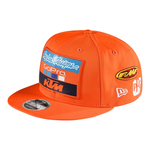 CASQUETTE TEAM KTM TROY LEE DESIGNS GOPRO ORANGE 18