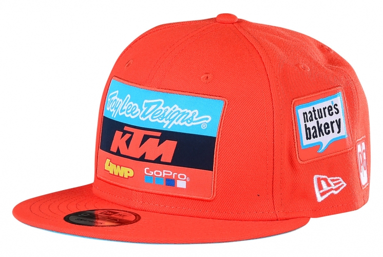 CASQUETTE TEAM KTM TROY LEE DESIGNS GOPRO ORANGE 19