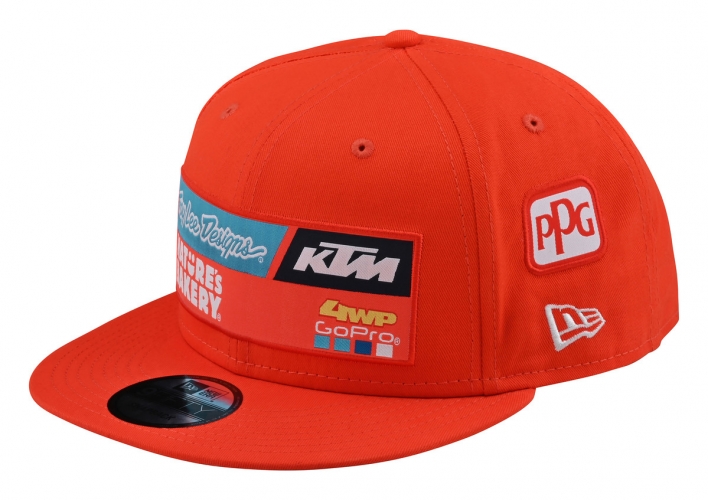 CASQUETTE TEAM KTM TROY LEE DESIGNS ORANGE 20