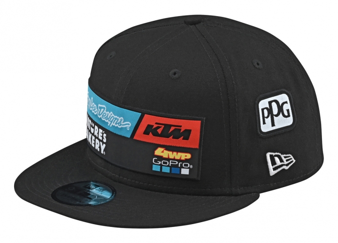 CASQUETTE TEAM KTM TROY LEE DESIGNS NOIR