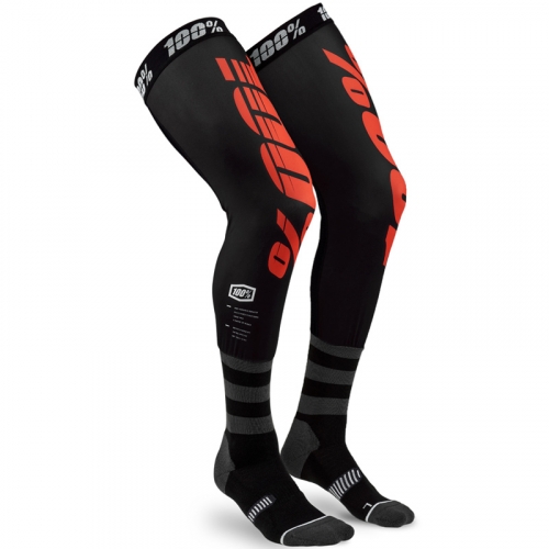 CHAUSSETTES ORTHESES MX 100% REV NOIR/ROUGE