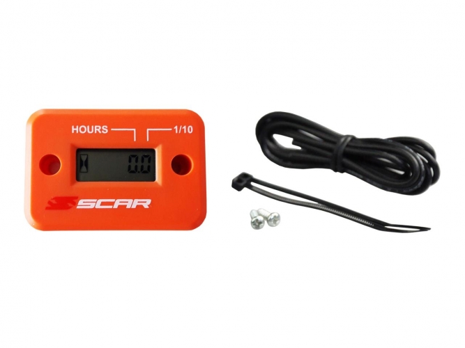 COMPTEUR HEURE FILAIRE SCAR ORANGE