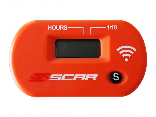 COMPTEUR HEURE SANS FIL SCAR ORANGE