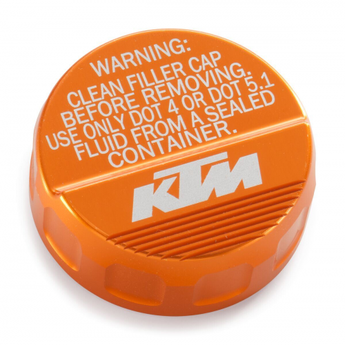 COUCVERCLE RESERVOIR FREIN AR ANODISE ORANGE KTM 390 DUKE 26+/ 790 DUKE  27+