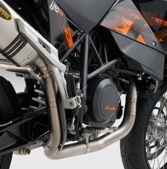 coude echappement factory titan akra ktm 690 sm