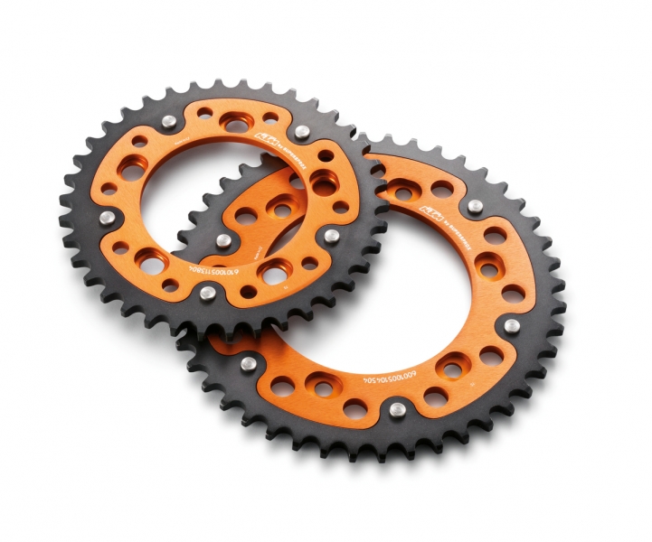 COURONNE ALUMINIUM/ACIER ORANGE 41 KTM