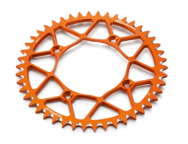 COURONNE ALUMINIUM ORANGE KTM FREERIDE 250 R -17/ FREERIDE 250 F 18-20/ FREERIDE 350 -17