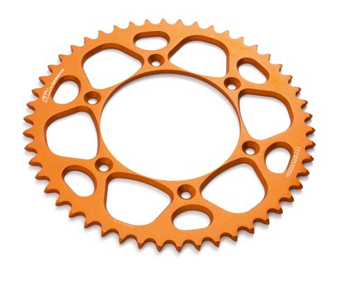 COURONNE ALUMINIUM ORANGE KTM SX/ EXC/ XC-W/ 690 DUKE/R / 690 ENDURO R 08-19/ 690 SMC R 08-19