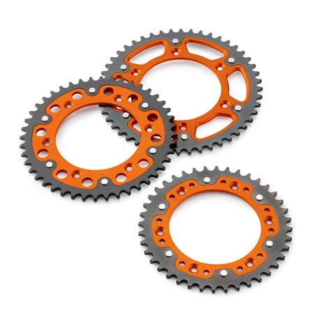 couronne aluminium orange piste en acier z50