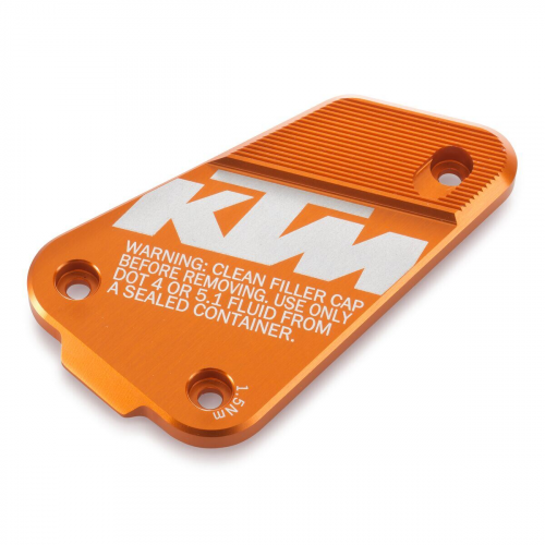 COVERCLE RESERVOIR KTM ANODISE ORANGE 360 DUKE 26+ / 790 DUKE 27+