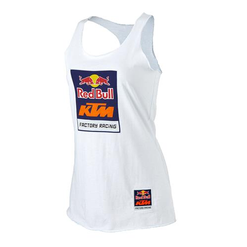 DEBARDEUR FEMME RED BULL KTM FACTORY RACING LOGO BLANC