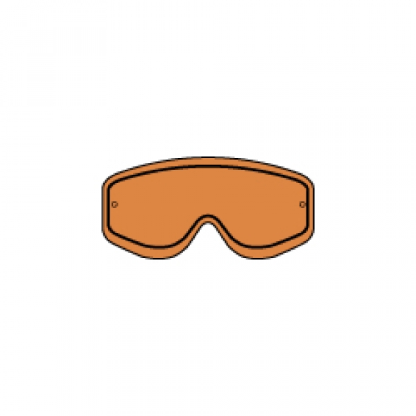 ECRAN LUNETTE MX KTM RACING GOGGLES DOUBLE LENS ORANGE