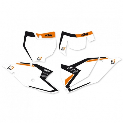 FONDS DE PLAQUES BLANC BLACKBIRD GRAPHIC II KTM 125/150 SX 16-18/ 250 SX 17-18/ SX-F 16-18/ EXC/EXC-F 17-19