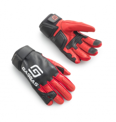 GANTS MOTO ROUTE CUIR GASGAS VAMOS NOIR/ROUGE