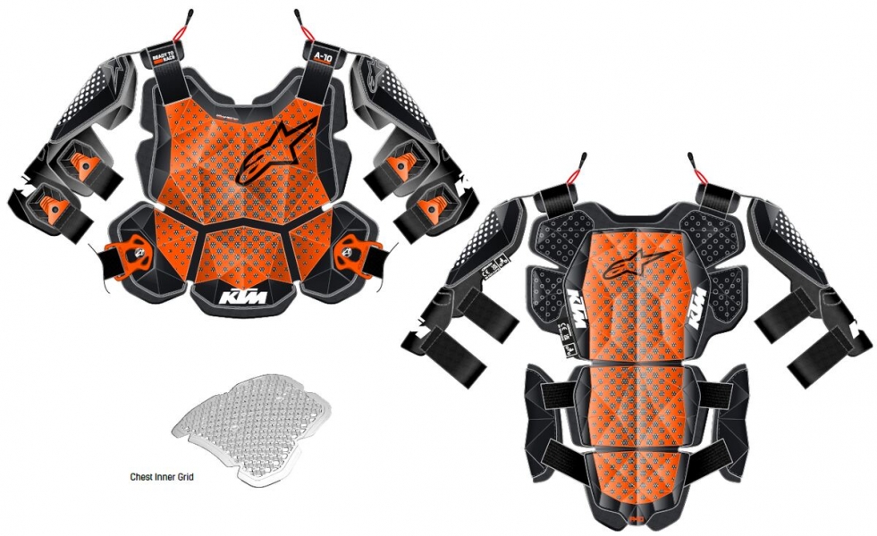 GILET PARE PIERRE MX KTM ALPINESTARS A-10 V2 24