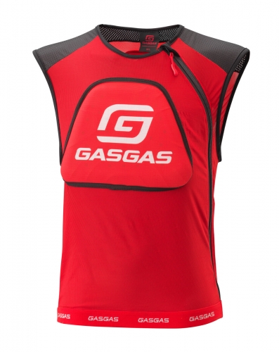 GILET PROTECTION  TRIAL GASGAS HEBO DEFENDER ROUGE
