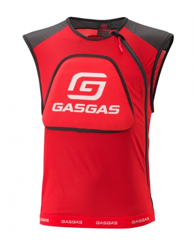 GILET PROTECTION  TRIAL GASGAS HEBO DEFENDER ROUGE
