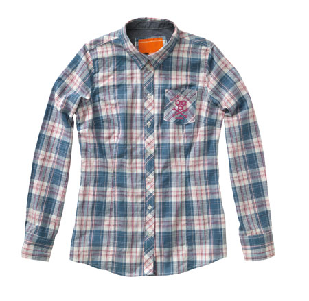 girls checked longsleeve shirt