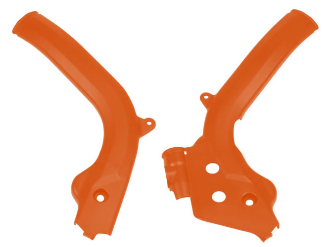 JEU DE PROTECTIONS DE CADRE ORANGE KTM SX/SX-F 16-17/ EXC 17/ 250 SX 17