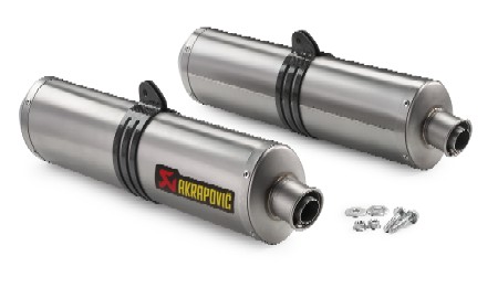 jeu de silencieux titan akrapovic homologue