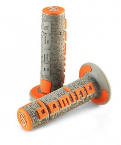 JEU POIGNEES DOMINO A360 CONFORT GRIS/ORANGE KTM SX/EXC