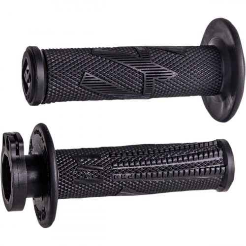 JEU POIGNEES ODI LOCK-ON EMIG PRO V2 BLACK OUT KTM SX/EXC 