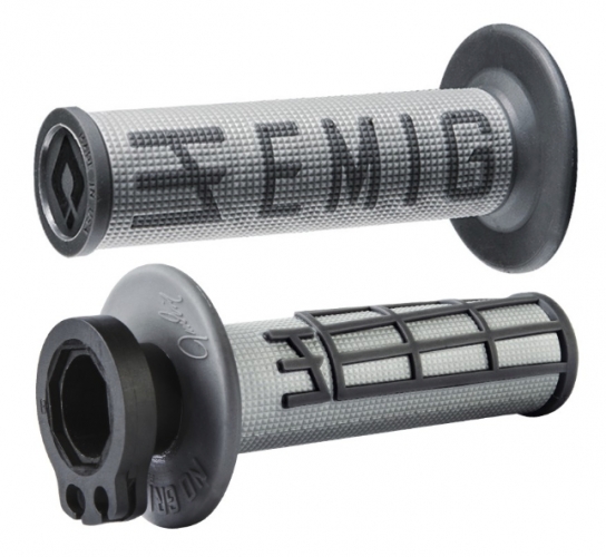 JEU POIGNEES ODI LOCK-ON V2 EMIG GRIS/NOIR KTM SX/EXC 