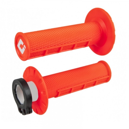 JEU POIGNEES ODI LOCK-ON V2 ORANGE FLUO KTM SX/EXC 